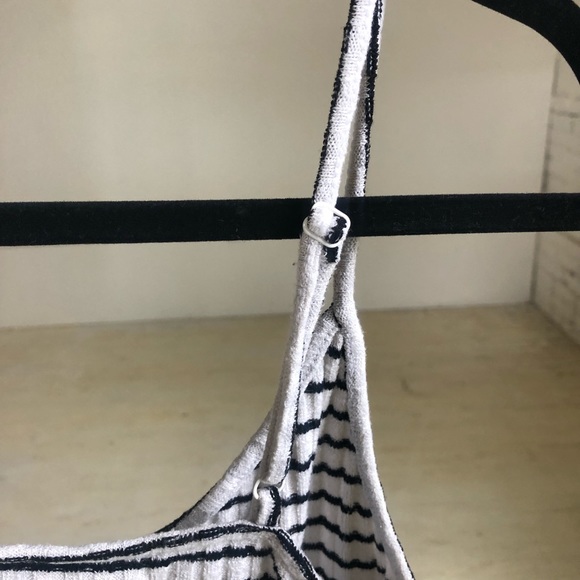 Old Navy black and white stripped tank top - Picture 2 of 2
